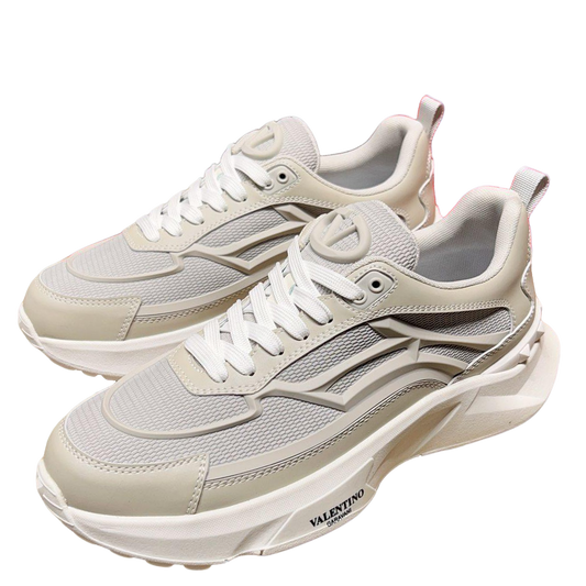 Valentino Men's Luxury Sneakers Fashion Mesh Design Casual Athletic Shoes