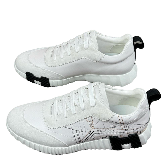 Hermes Men's Sneakers Luxury Leather Fashion Sneakers