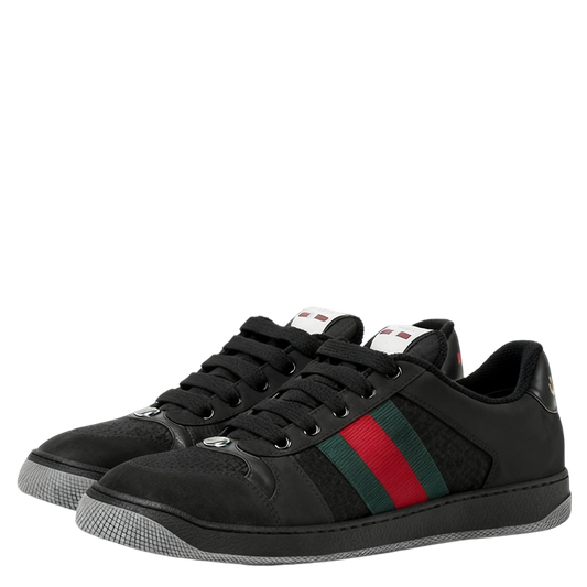 Gucci Unisex Iconic Web Stripe Sneakers For Timeless Style