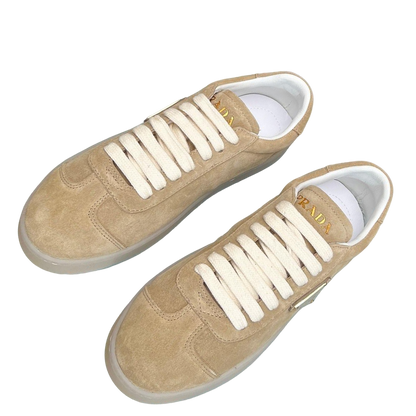 Prada Unisex Sneakers Triangle Logo Luxury Fashion Sneakers