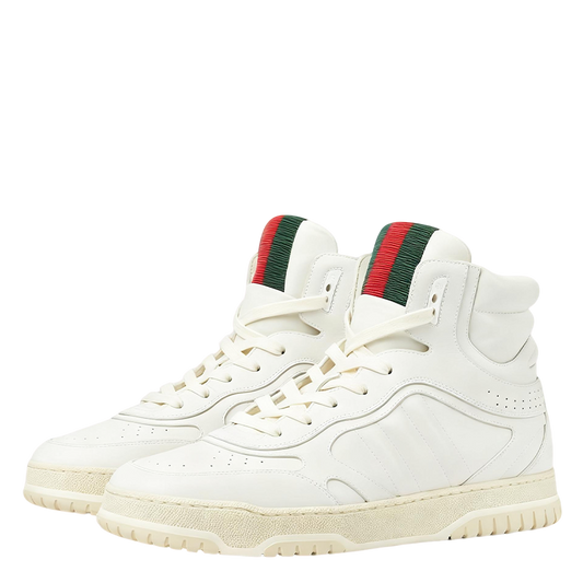 Gucci Unisex High-Top Sneakers With Signature Web Stripes