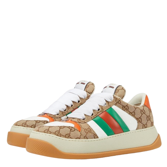 Gucci Unisex Sneakers With GG Monogram And Web Stripes