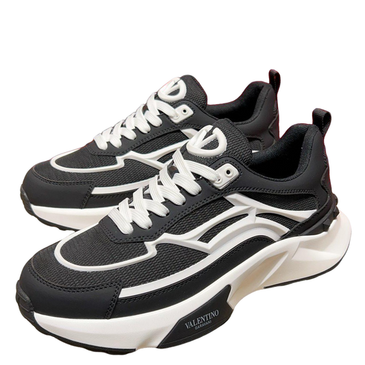 Valentino Men's Luxury Sneakers Fashion Mesh Design Casual Athletic Shoes