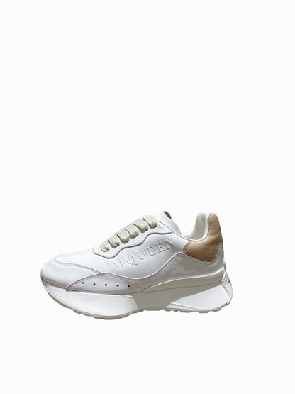 Chic Alexander McQueen Oversized Sneakers In White And Beige For Trendy Outfits