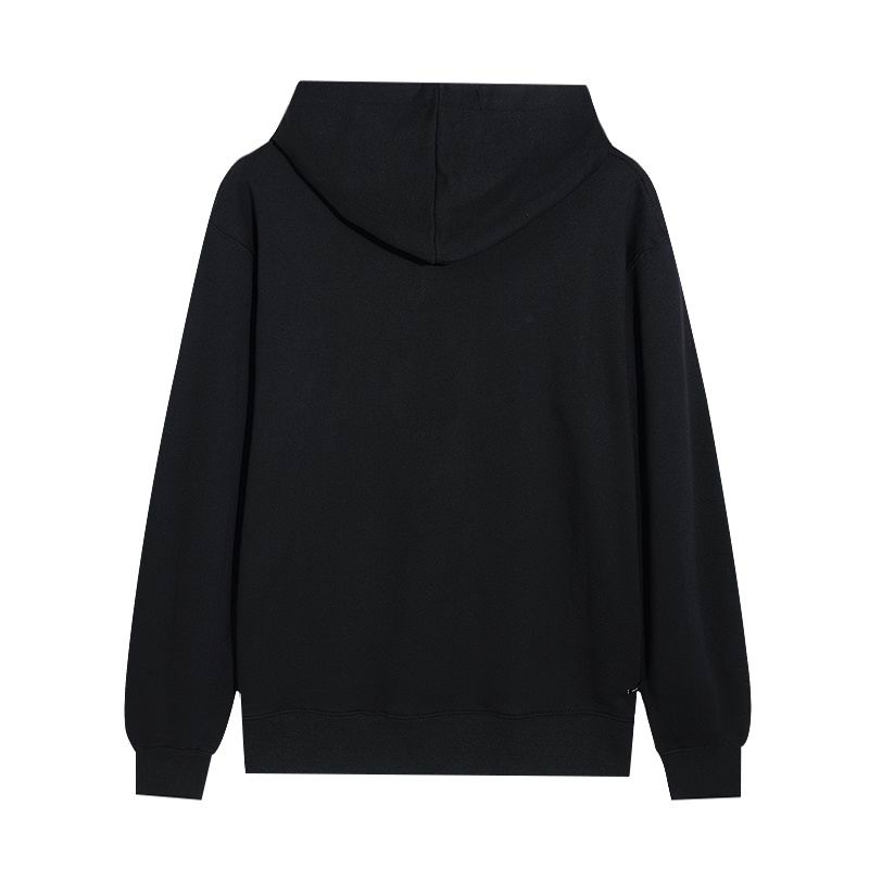 AMIRI Black/White Hoodie With Light Blue Logo And Stripe Design For Stylish Outfits