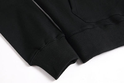 AMIRI Black/White Hoodie With Light Blue Logo And Stripe Design For Stylish Outfits