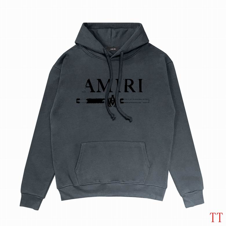 AMIRI Hoodie With Distressed White Logo And Graphic For Trendy Casual Wear