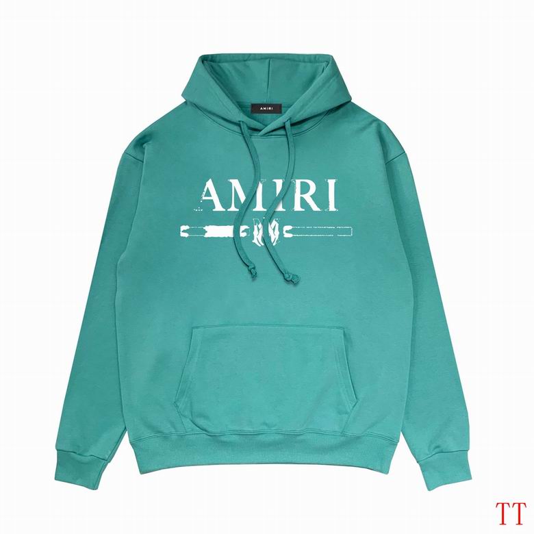 AMIRI Hoodie With Distressed White Logo And Graphic For Trendy Casual Wear
