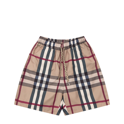 Burberry Men's Checkered Drawstring Shorts For Stylish Summer Wear