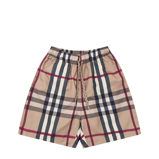 Burberry Men's Checkered Drawstring Shorts For Stylish Summer Wear