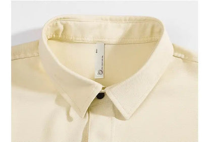 Balenciaga Beige Short Sleeve Shirt And Shorts Set With Logo