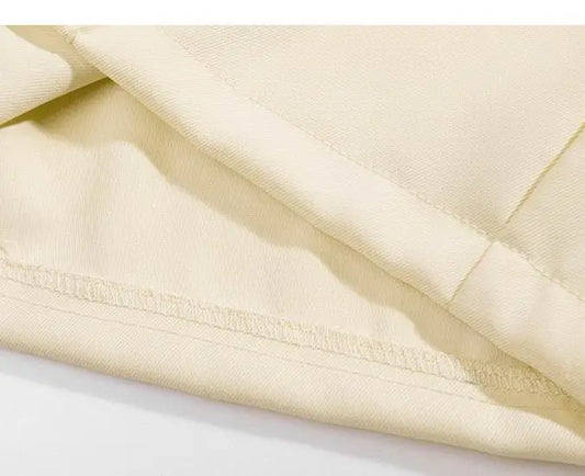 Balenciaga Beige Short Sleeve Shirt And Shorts Set With Logo