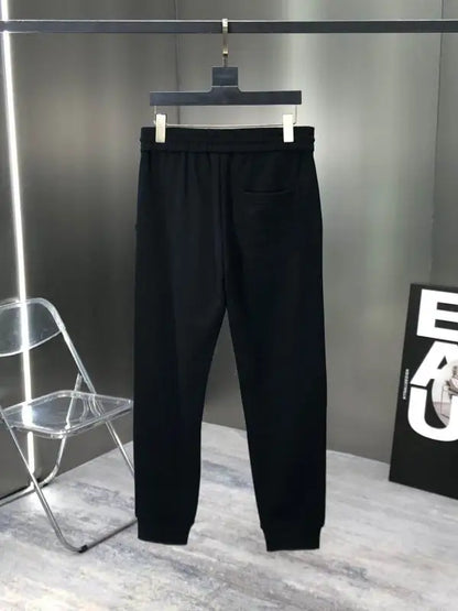 Balenciaga Black Tracksuit With Brand Logo And Crew Neck Sweatshirt