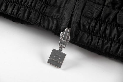 Balenciaga Black Sports Jacket With Brand Logos And Emblem