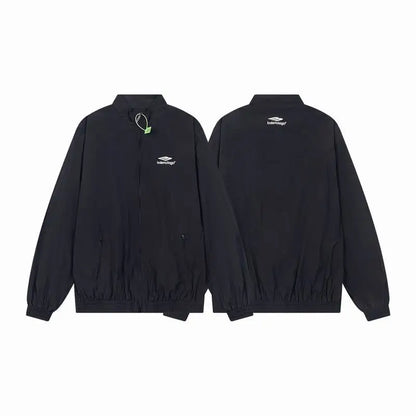 Balenciaga Black Tracksuit With Zip - Up Jacket And Sweatpants