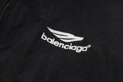 Balenciaga Black Tracksuit With Zip - Up Jacket And Sweatpants