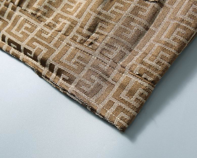 Balmain Brown Patterned Jacket With Signature Monogram Design