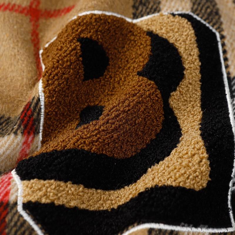 Burberry - Style Plaid Wool Varsity Jacket with Leather Sleeves