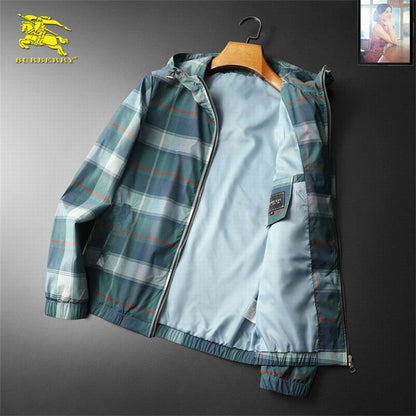 Burberry - Style Checkered Hooded Jacket With Equestrian Logo