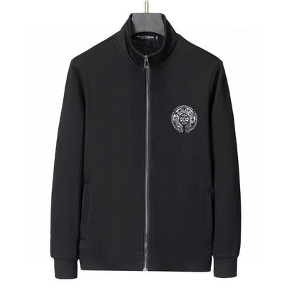 Chrome Hearts Black Tracksuit With Signature Circular Emblem