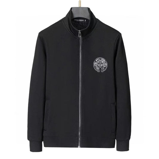 Chrome Hearts Black Tracksuit With Signature Circular Emblem