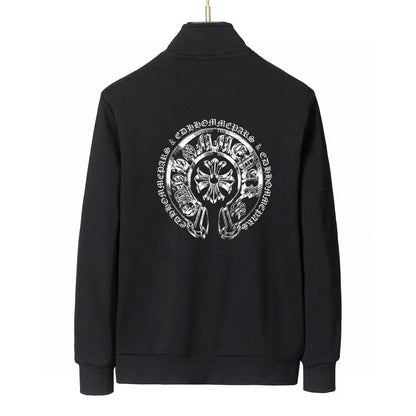 Chrome Hearts Black Tracksuit With Signature Circular Emblem