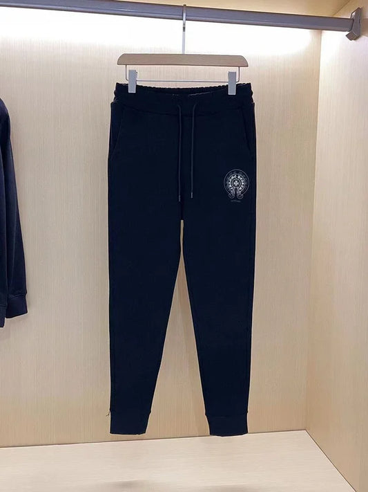 Chrome Hearts Black Tracksuit With Intricate White Graphic Design