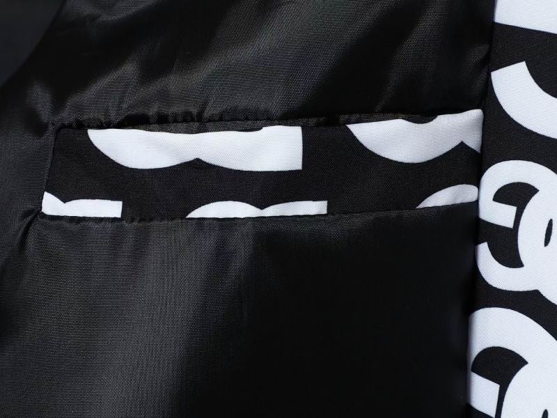 Dolce & Gabbana Inspired Black Bomber Jacket With Monogram Print