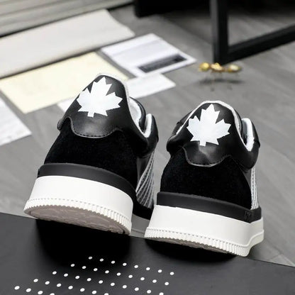DSQUARED2 Stylish Black And White Casual Sneakers