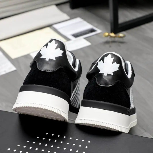 DSQUARED2 Stylish Black And White Casual Sneakers