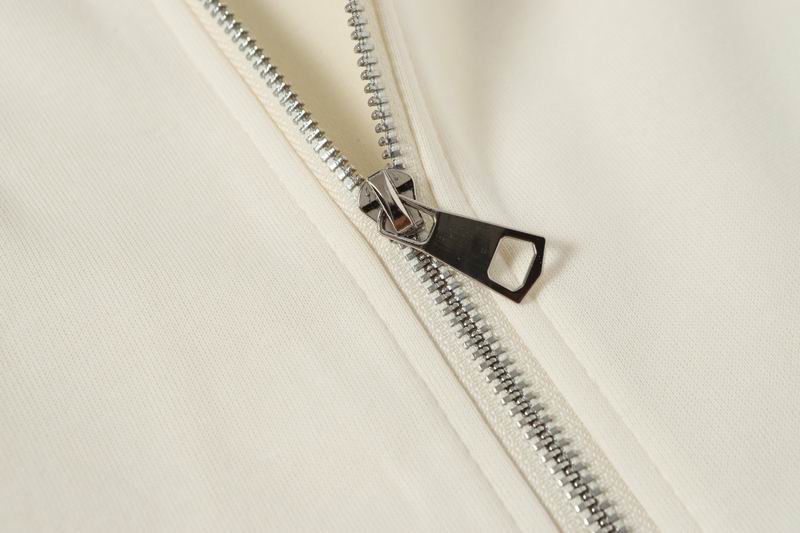 Dior Cream - White Bomber Jacket With Green Trim And Embroidered Logo