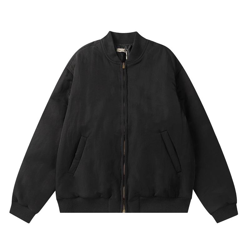 Fear of God Cream - Colored Bomber Jacket with Classic Design