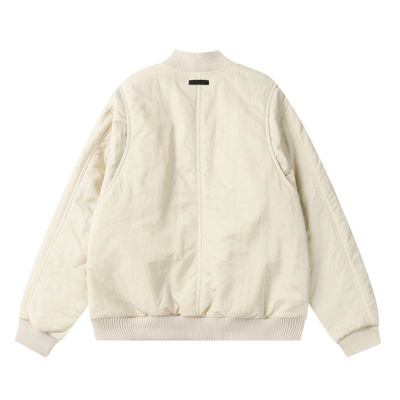 Fear of God Cream - Colored Bomber Jacket with Classic Design