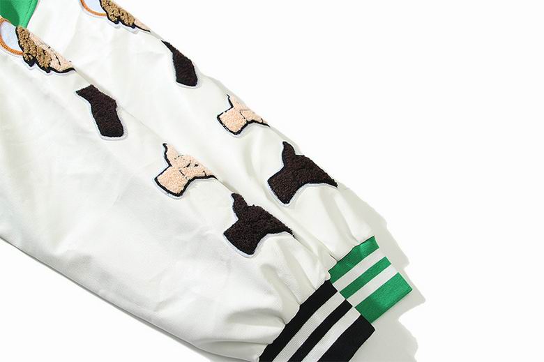 FOG Stylish Green/Black Varsity Jacket With Unique Patches And Embroidery