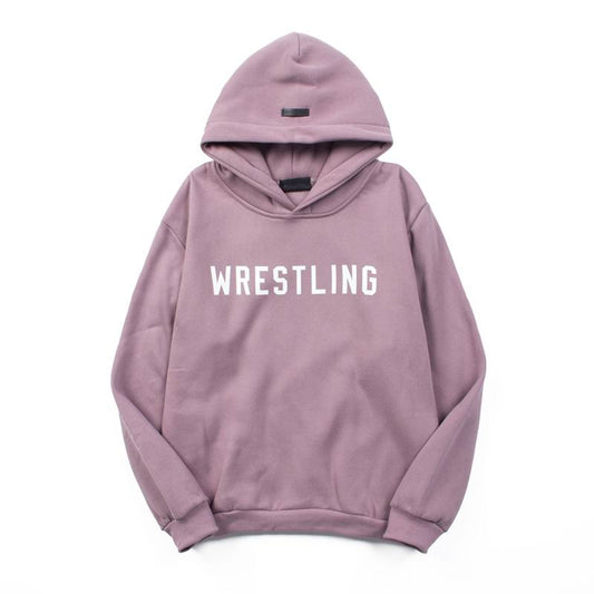 Fear Of God Pink Hoodie With Wrestling Print For Bold Street Fashion Statements