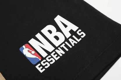 Fear of God Essentials Black NBA Logo Drawstring Men's Shorts