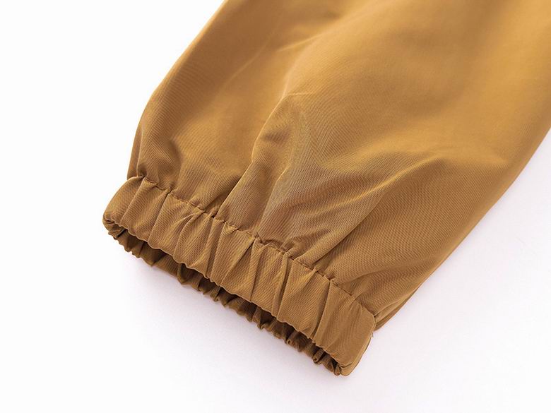 FOG Inspired Brown/White Button Up Collared Jacket With Drawstring Hem