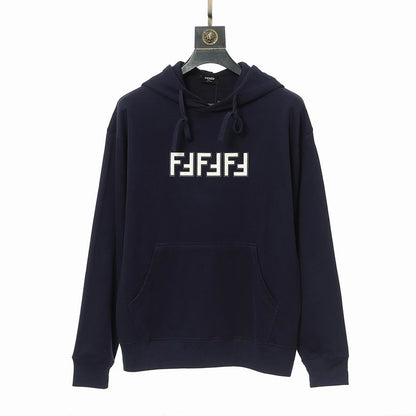 Beige Fendi Hoodie With Distinctive Geometric Logo For Fashion Lovers