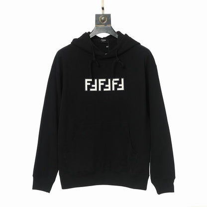 Beige Fendi Hoodie With Distinctive Geometric Logo For Fashion Lovers