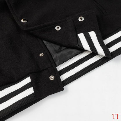 Givenchy Black And White Varsity Jacket With Bold Brand Lettering