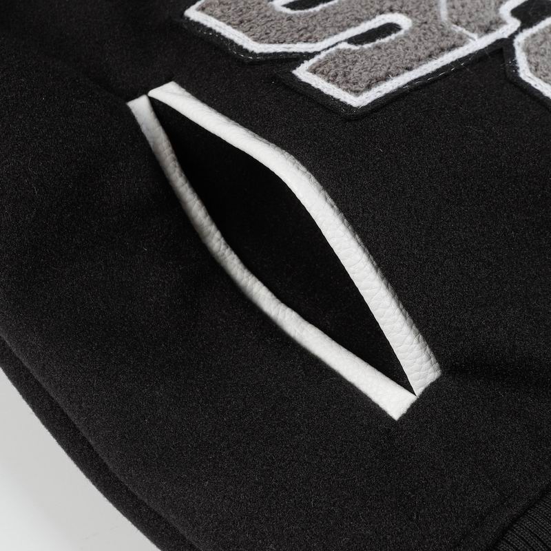 Givenchy Black And White Varsity Jacket With Embroidered Logos And Patches