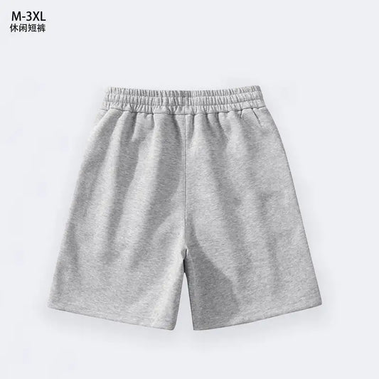 Givenchy Men's Gray Drawstring Shorts with Brand Logo Print