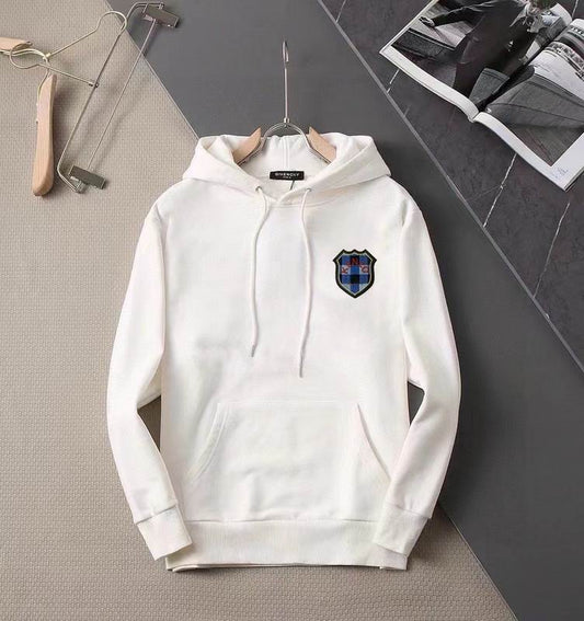 Black Givenchy Hoodie With Embroidered Crest Logo For Luxury Streetwear