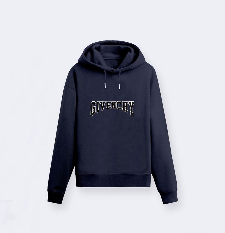 White/Black Givenchy Hoodie With Classic Black Logo For Timeless Fashion