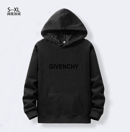 Grey Givenchy Hoodie With Bold Black Logo For Modern Street Style