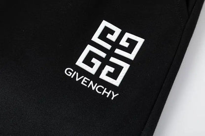 Givenchy Men's Black Ombre Shorts with 4G Logo Emblem
