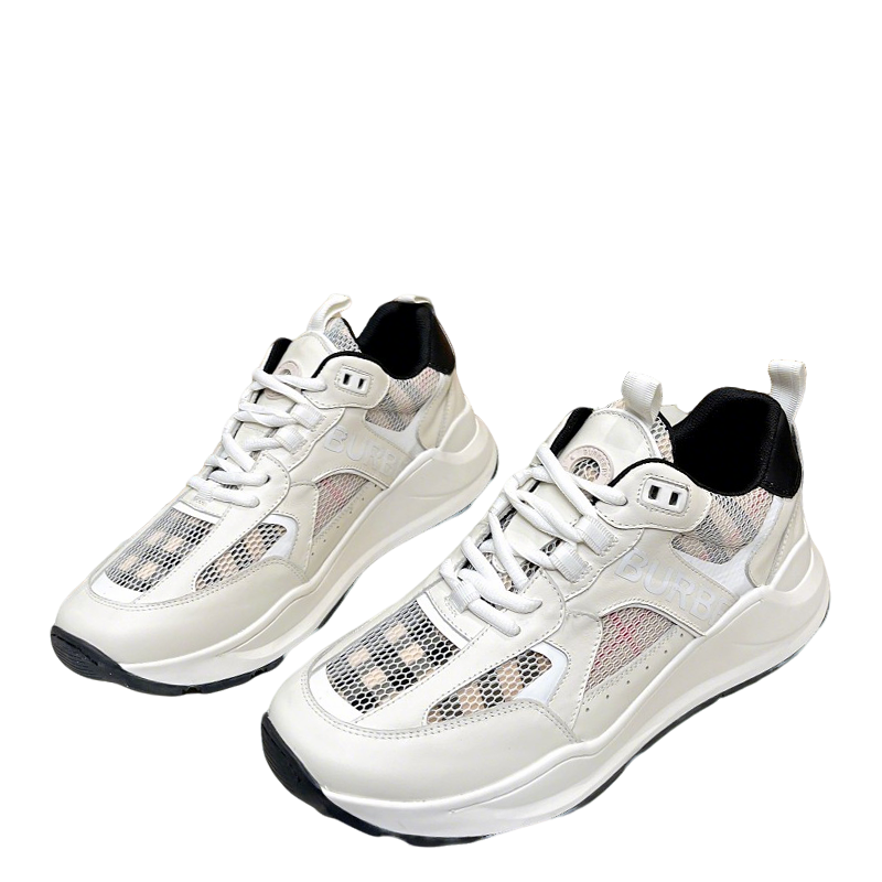 Burberry Sneakers Stylish Mesh Design For Casual Wear