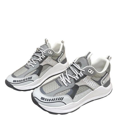 Burberry Grey Sneakers For Sleek Casual Elegance