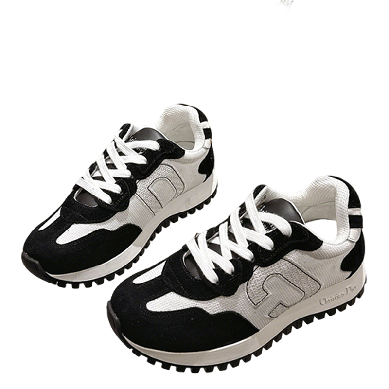 Dior Women's Black And White Sneakers For Chic Casual Looks