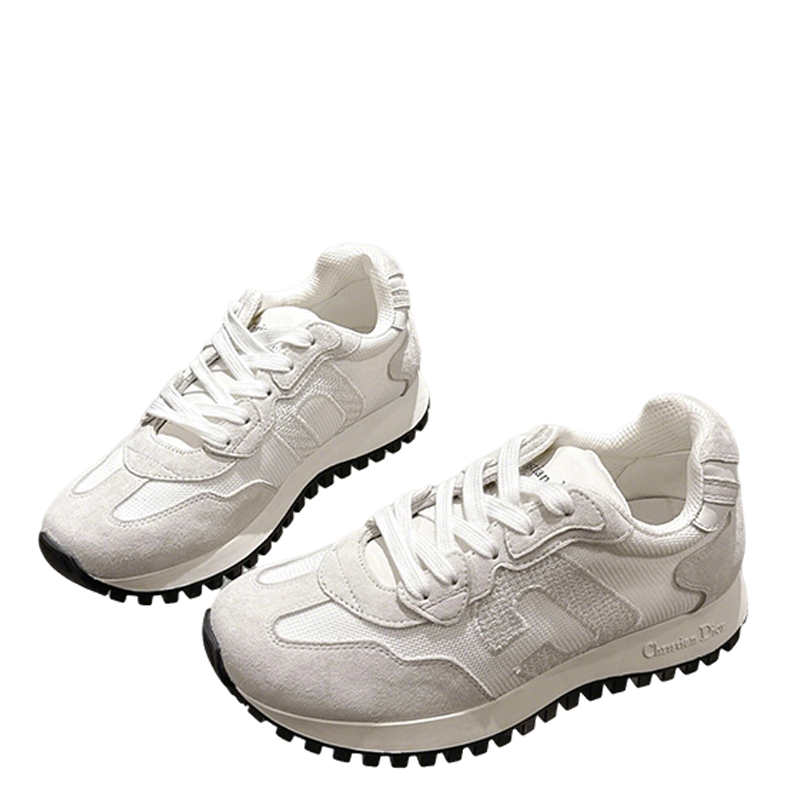 Dior Women's White Sneakers For Elegant Casual Fashion